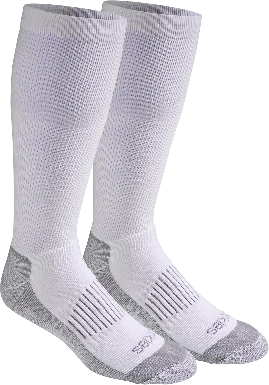 Men's Light Compression Comfort Over-The-Calf Socks, Available in M-XXL (2, 4 Pairs), Shoe Size: 12-15